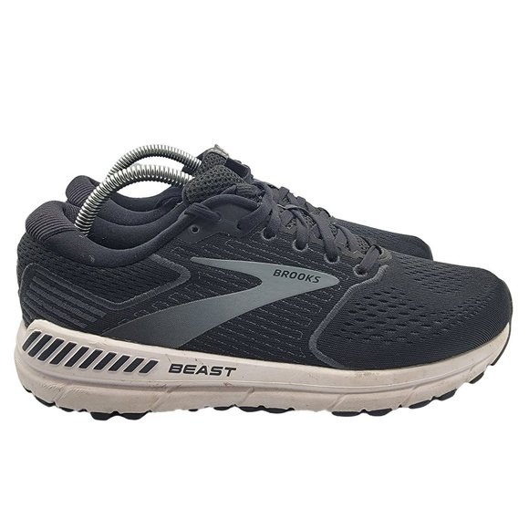Brooks Beast 20 Shoes Mens 9 Wide Black Athletic Running Walking Sneaker - Picture 7 of 12